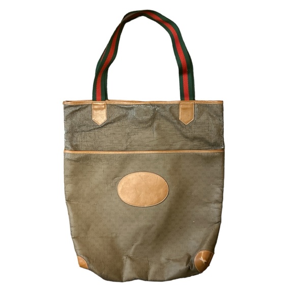 Gucci Sherry Line Tote Bag 002 983 0054 Women's Micro GG Leather Tote - Picture 1 of 10